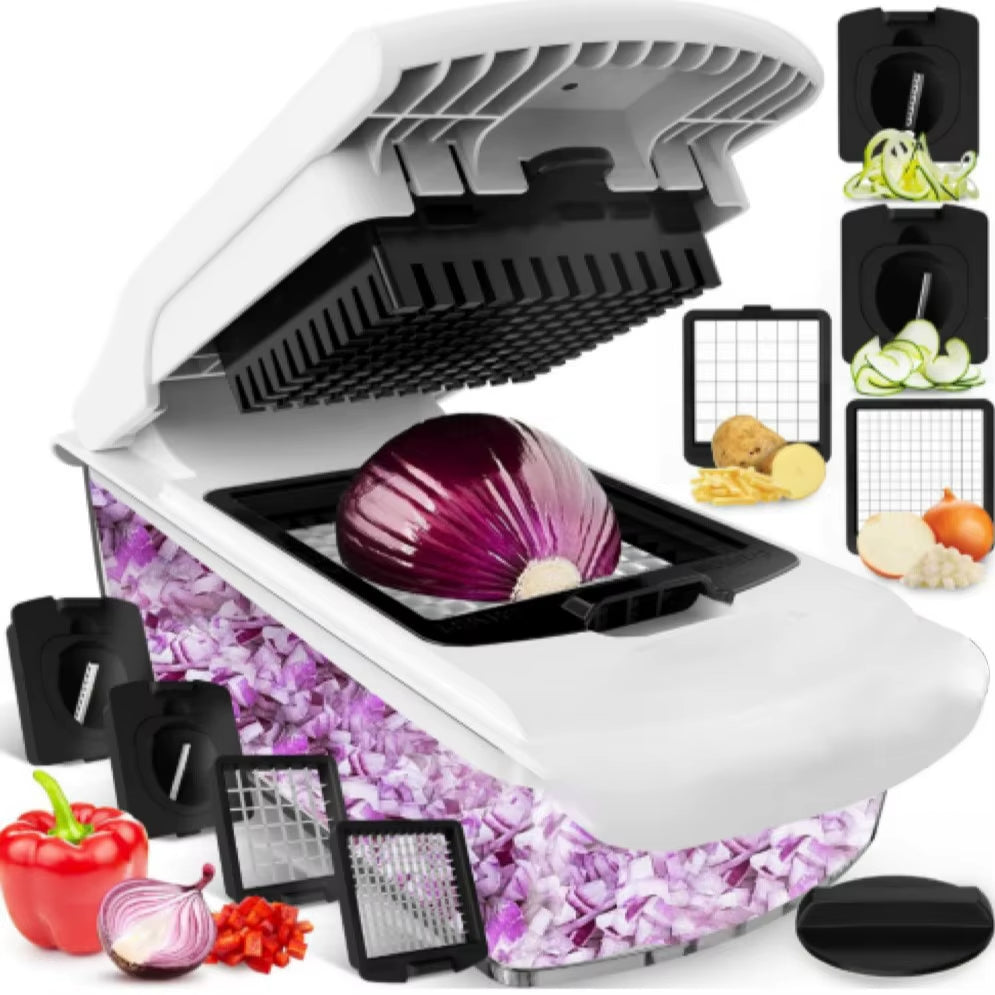 Cortador y Rallador Multifuncional de Cocina – 18 Piezas