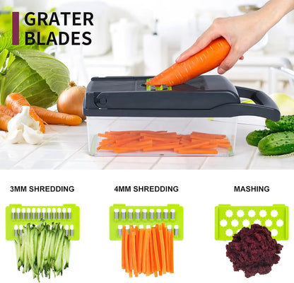 Wallepac Pro-Series 26-In-1 Portable Handheld Manual Meat Grinder Kitchen Tool for Household and Restaurant Use