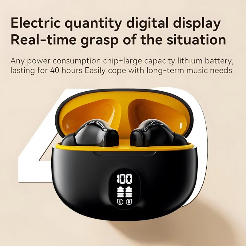TWS In-Ear Wireless Earbuds Smart LED Display Touch Control Earphone HIFI Stereo Sound Bluetooth-Compatible 5.3 for Apple Xiaomi