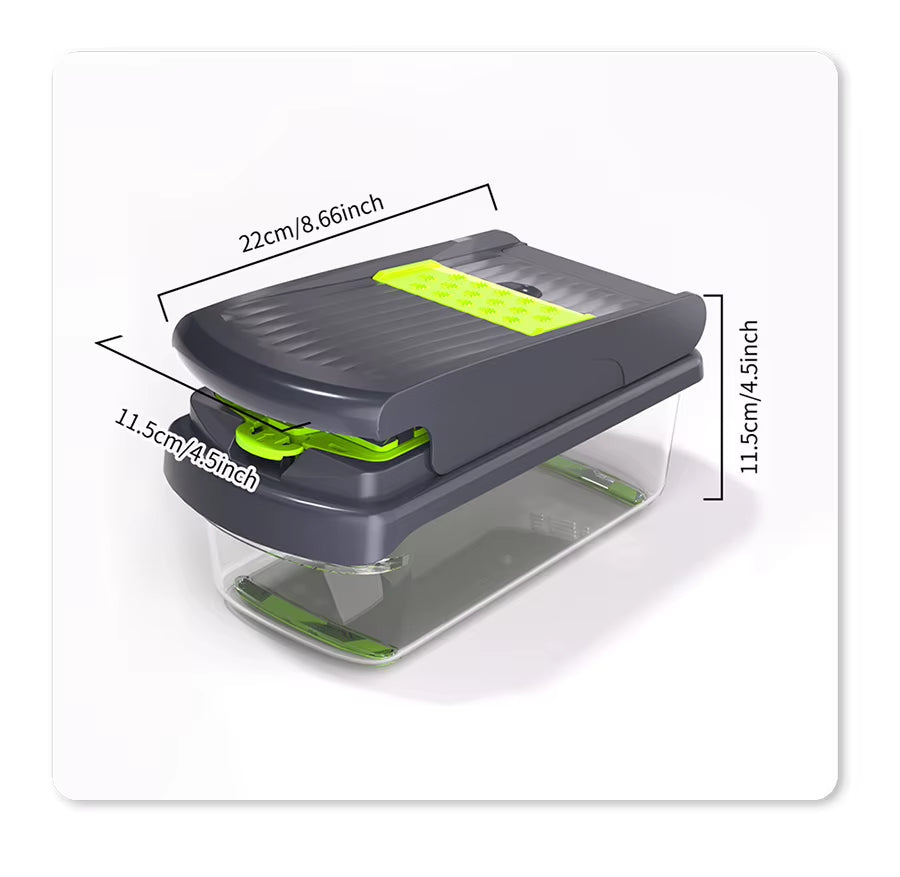 Cortador y Rallador Multifuncional de Cocina – 18 Piezas